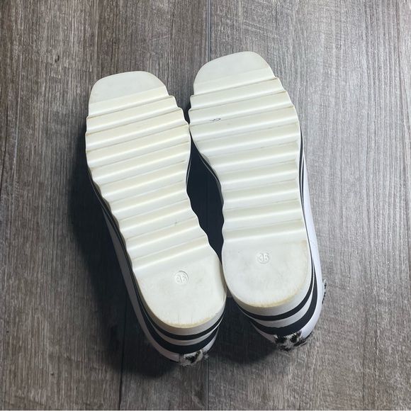 Marco Moreo White Leather Chunky Platform Sneakers Size 6 - Picture 8 of 11